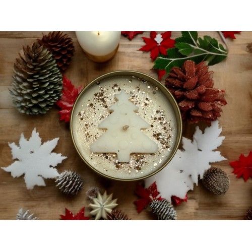 bougie parfumée, bougie métal, bougie artisanale, bougie fête, bougie noël, bougie cadeau