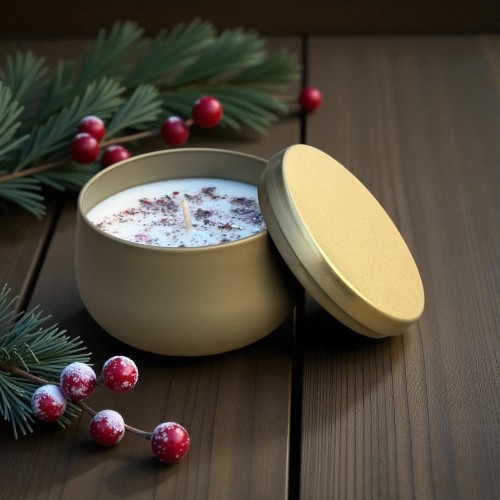 bougie parfumée, bougie métal, bougie artisanale, bougie fête, bougie noël, bougie cadeau