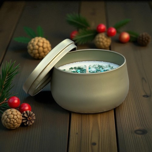 bougie parfumée, bougie métal, bougie artisanale, bougie fête, bougie noël, bougie cadeau